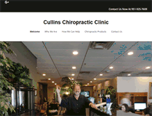 Tablet Screenshot of cullinschiropractic.com